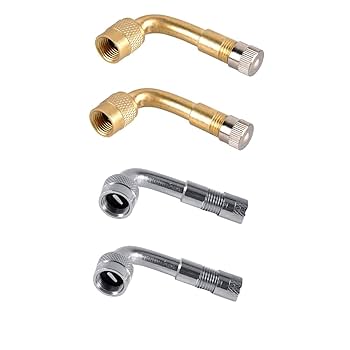 Amazon | KEWAYO 4個入り バルブ延長チューブ バイク用エアー